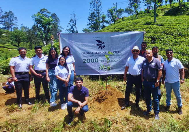 Global Marine Services Partners with Rotary Sri Lanka for a Tree Planting Project